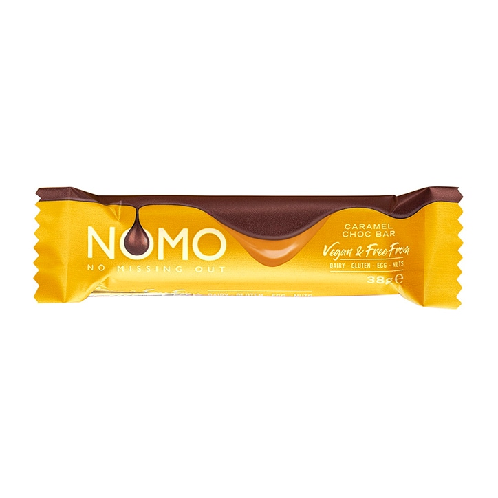 NOMO Free From Caramel Filled Choc Bar 38g